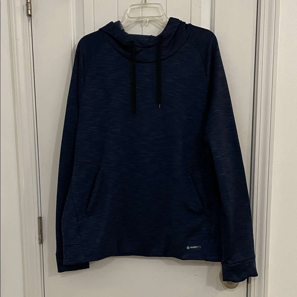 🩷TEK gear XL Warm Dark Blue Hoodie with from pockets